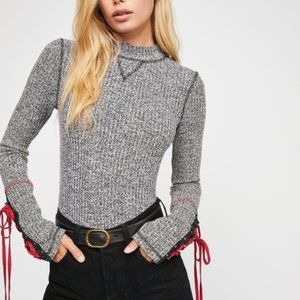 Free People-Mountaineer Cuff Mock Neck